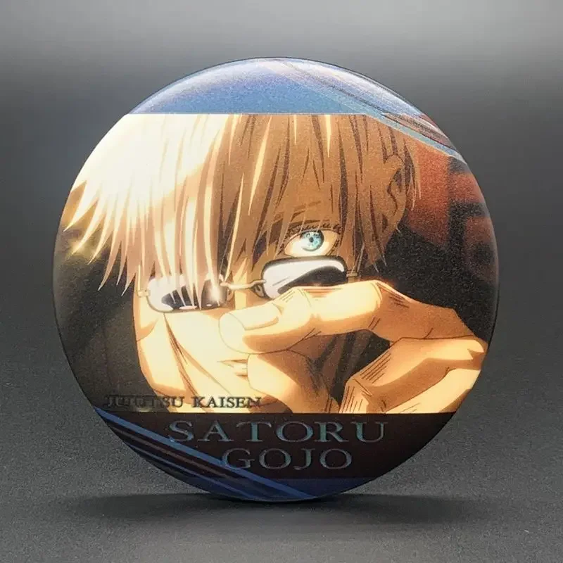 

Anime Jujutsu Kaisen Satoru Gojo Cosplay Cartoon Reflect Light Gilding Badge Birthday Xmas Gift Backpack Pendant Decoration