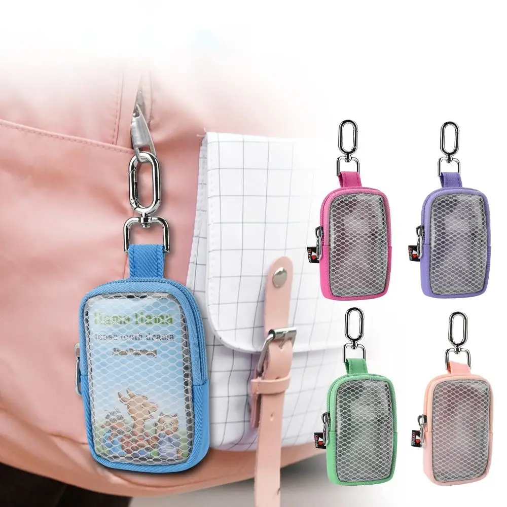 Washable Nylon Story Card Storage Bag Splash-proof Compact Audio Player Card Pouch Anti-fall Scratch-resistant for Yoto Mini