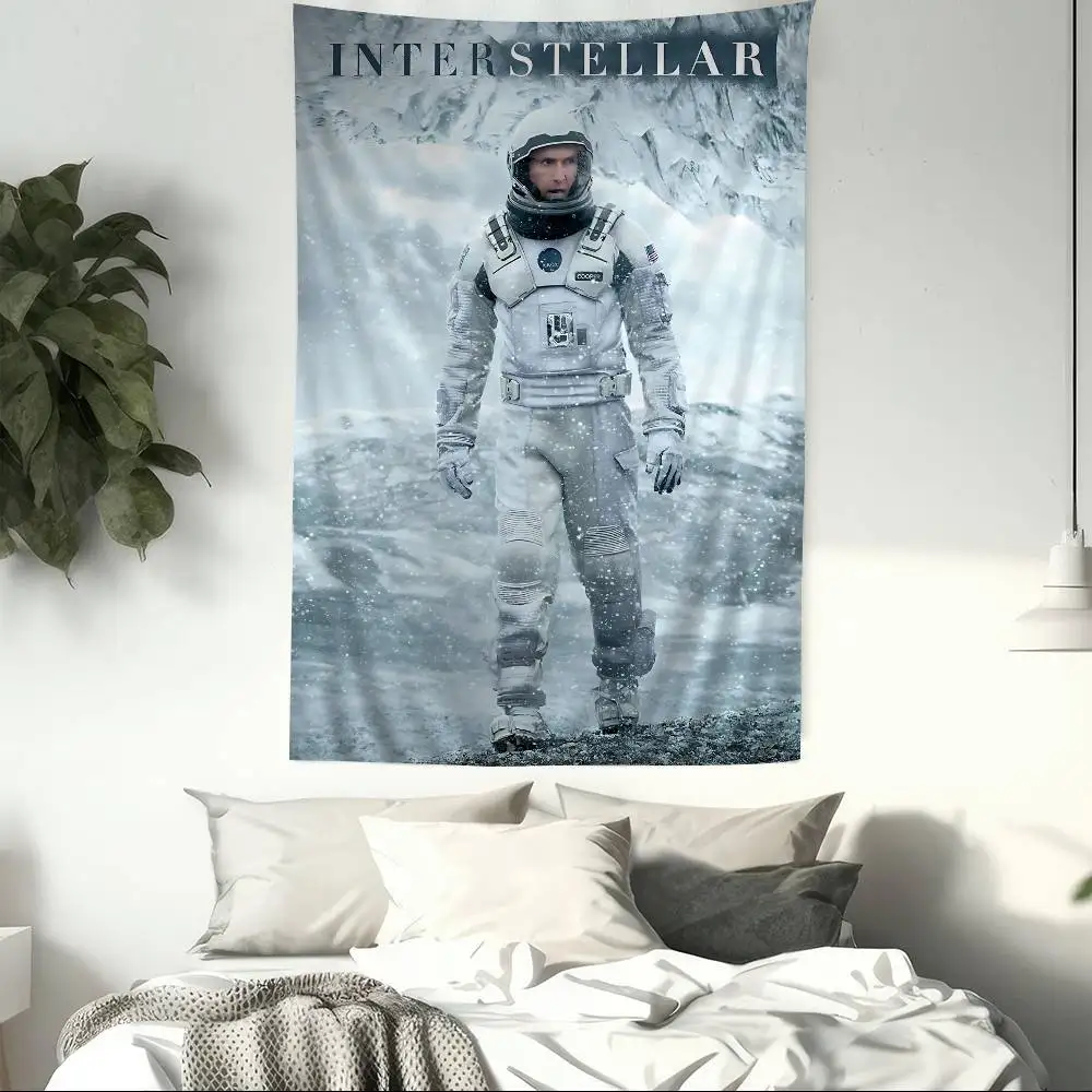 Classic I-Interstellar Sci-Fi Movie Hanging Bohemian Tapestry Bohemian Wall Tapestries Mandala Kawaii Room Decor