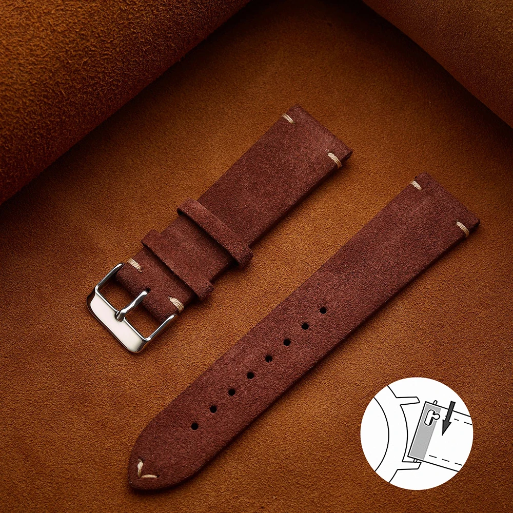 Soft Suede Strap Wristband Watch Bands