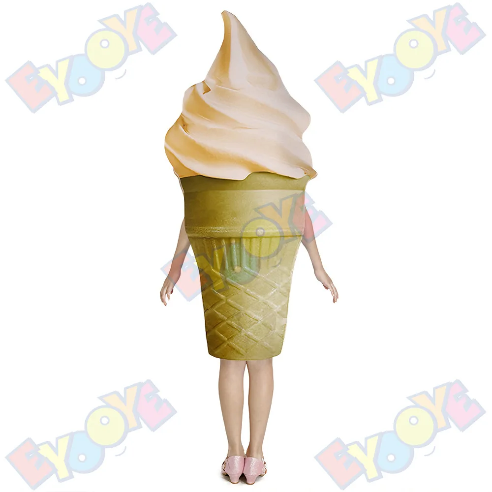 Grappige volwassenen en kinderen IJs- en ijslollykostuums Schoolthema Evenementoptredens Voedselfeestrekwisieten