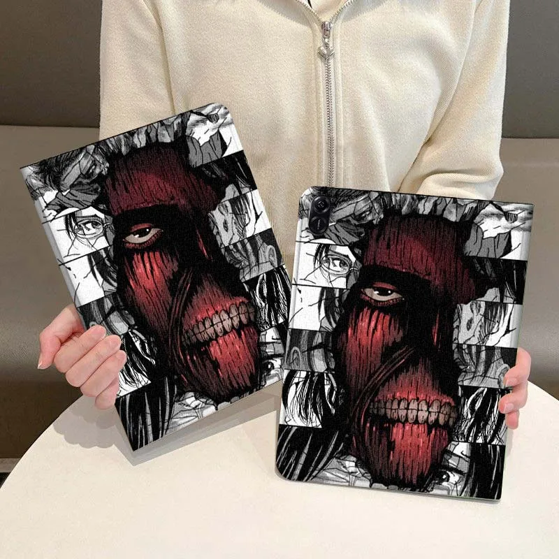 

Comic Attack on Titan Art Tablet Case For Honor Tab Magic Pad GT GT2 6 X8 V7 V8 X9 8 9 13 X8a X9a Pro 10 12.1 12.5 Inch