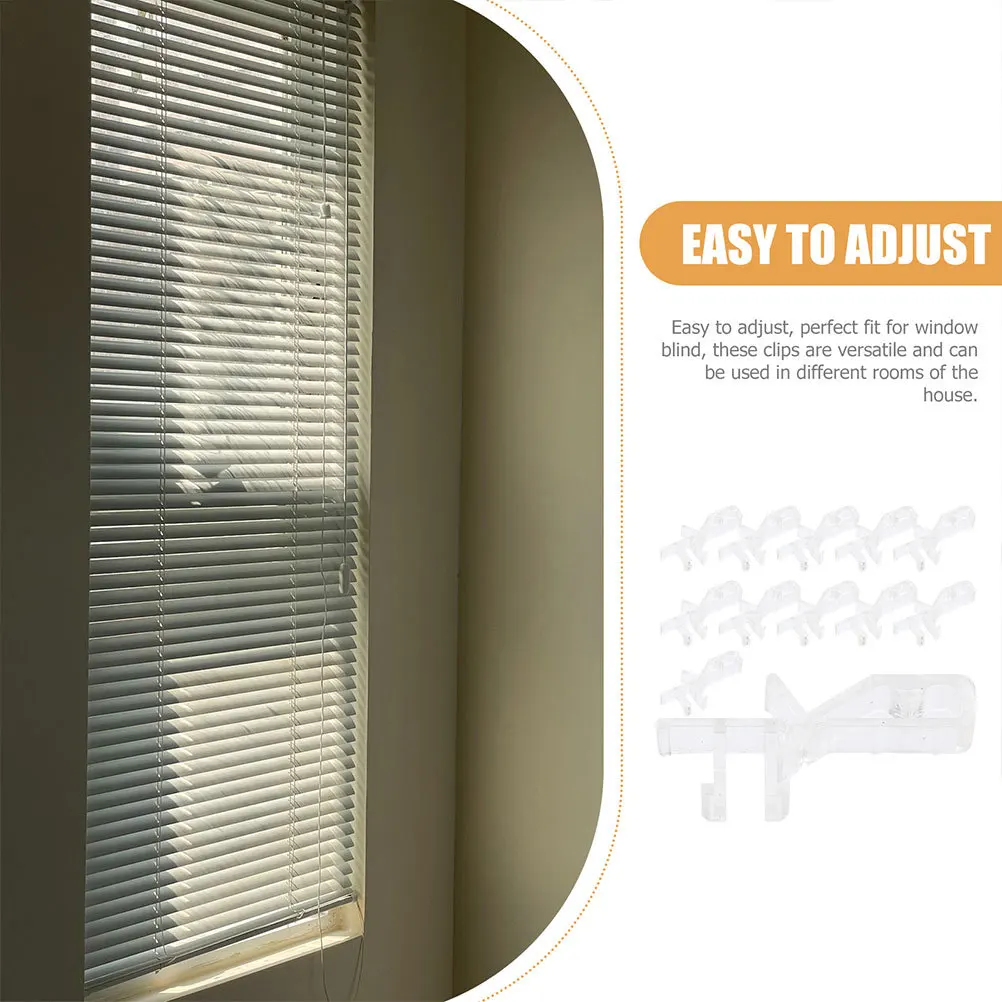 

10Pcs Plastic Valance Clips for Blinds Classic Color Structure Easy to Use Blind Accessory Blind Clips for Valance