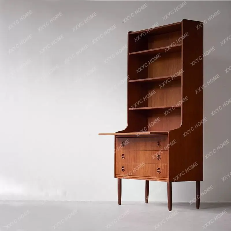 A Medieval multi-functional tall display cabinet, Danish cherry wood bookcase