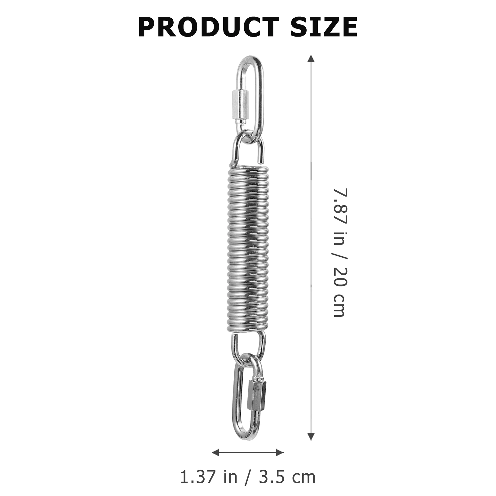 

Heavy Duty Carbon Steel Hammock Chair Hanging Swing Spring Secure Clip Low Noise Stress Vibration Resistant Spring for Punching