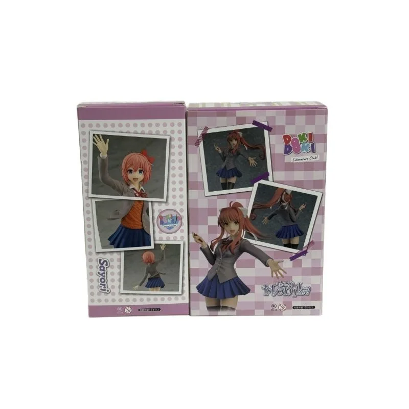 Doki Doki Literature Club! Sayori Monika PVC Anime Figurine Model Toy Figure Collection Doll Gift