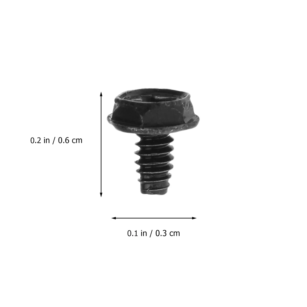 

100 pcs Computer Screws Black 6#-32* Computer Case Fastener Fastener DIY Kit Light Weight Long Life