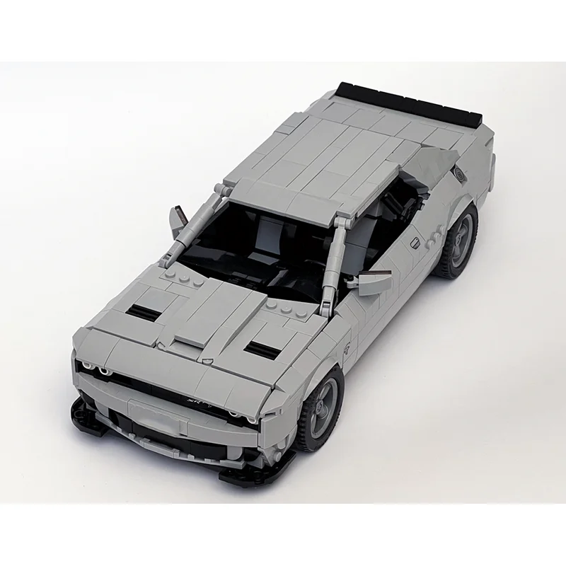 

Challenger Hellcat City Speed Champion Racing Sports Car Building Moc Blocks Creative Garage Boy Toys Christmas Children's Gifts