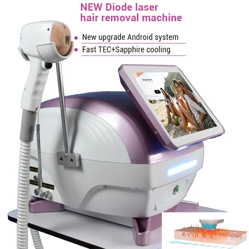 

Factory Price 2000W Laser Ice Platinum Triple Wavelength 755 808 1064 Ice Diode Laser effective Hair Removal Machine