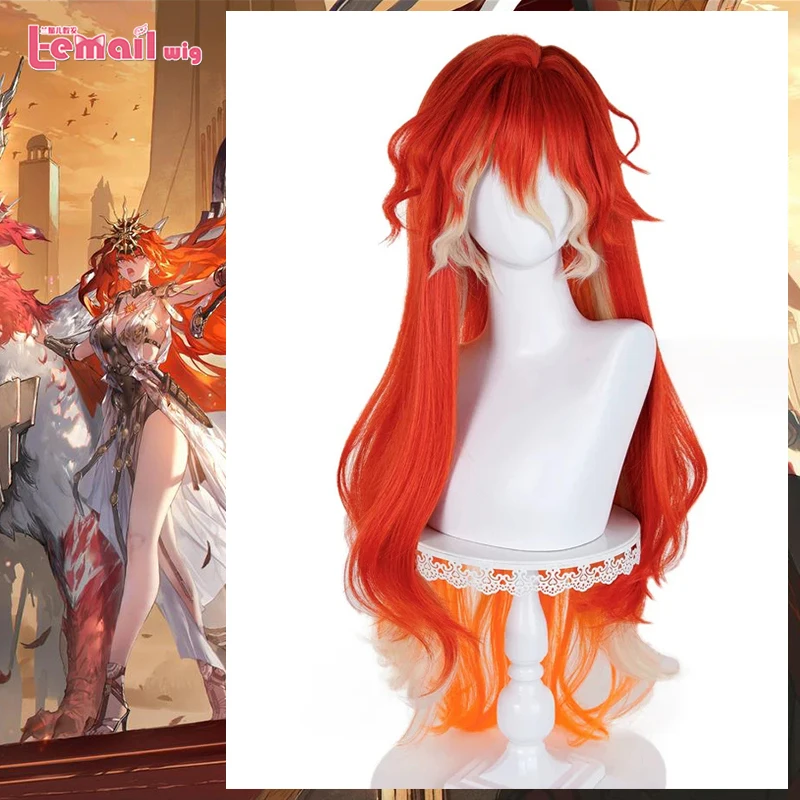 

Парик L-email, синтетические волосы, игра Wuthering Waves, Augusta, парик для косплея, 98 см, длинные волнистые женские парики, термостойкий парик