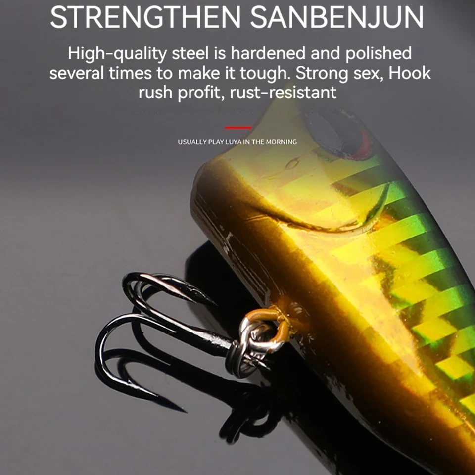 GOBYGO-إغراء صيد بوبر صغير ، تذبذب بلاستيك صلب اصطناعي ، طُعم مياه علوية ، كرنك للسمك ، 40 ، طعم ، g ، 1