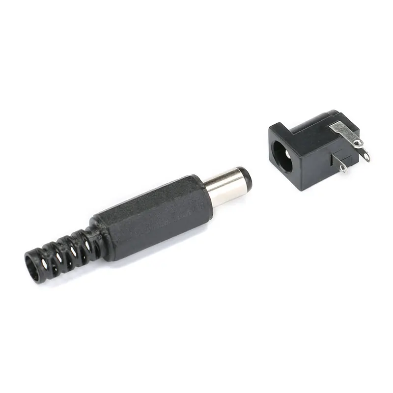 

100Pair DC-005 5.5*2.5MM Female Male DC Power Jack Adapter Socket DC Power Male Plug +Socket Female Connector for CCTV Camera