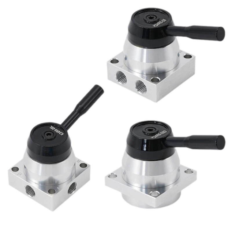 Hand Valve Pneumatic Reversing Valve K34R6-08D/L Three Position Four Ventilation Control Valve Manual Cylinder Control On/Off