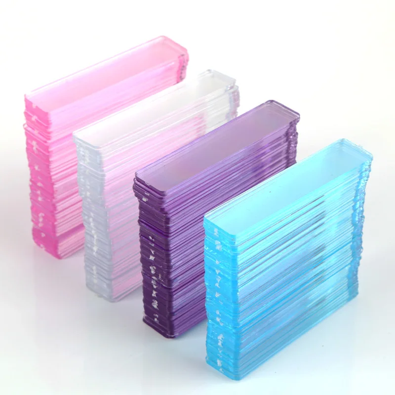 4 Color 500pcs/pack False Nail Tips Nail Art Display Stand Acrylic Gel Polish Holder Strip Manicure Practice Showing Tools