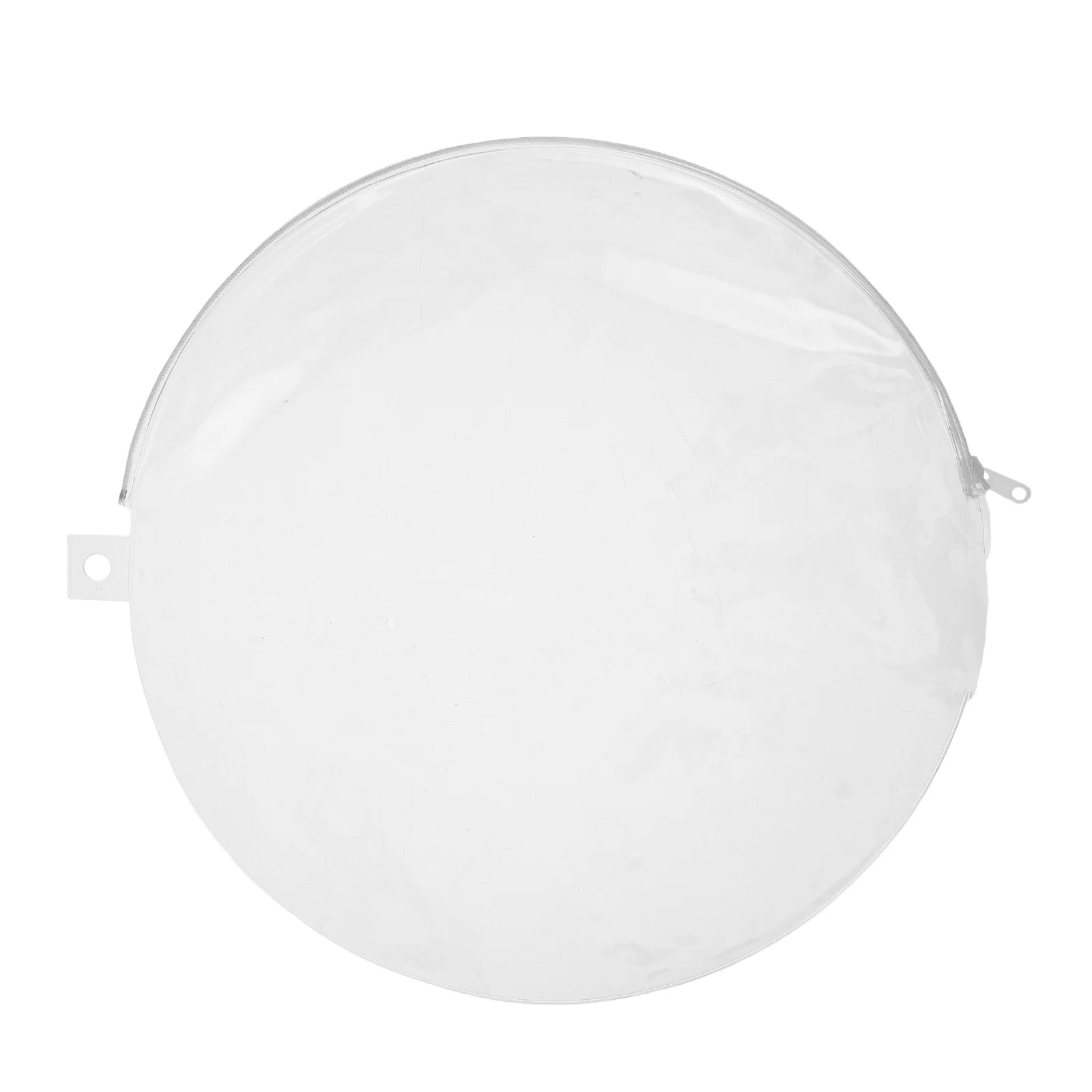 

1pcs Cover Bag: 13"X12" Clear Pvc Hand Fan Protector Dustproof Round Folding Fan Sleeve Outdoor Storage Pouch For Concert