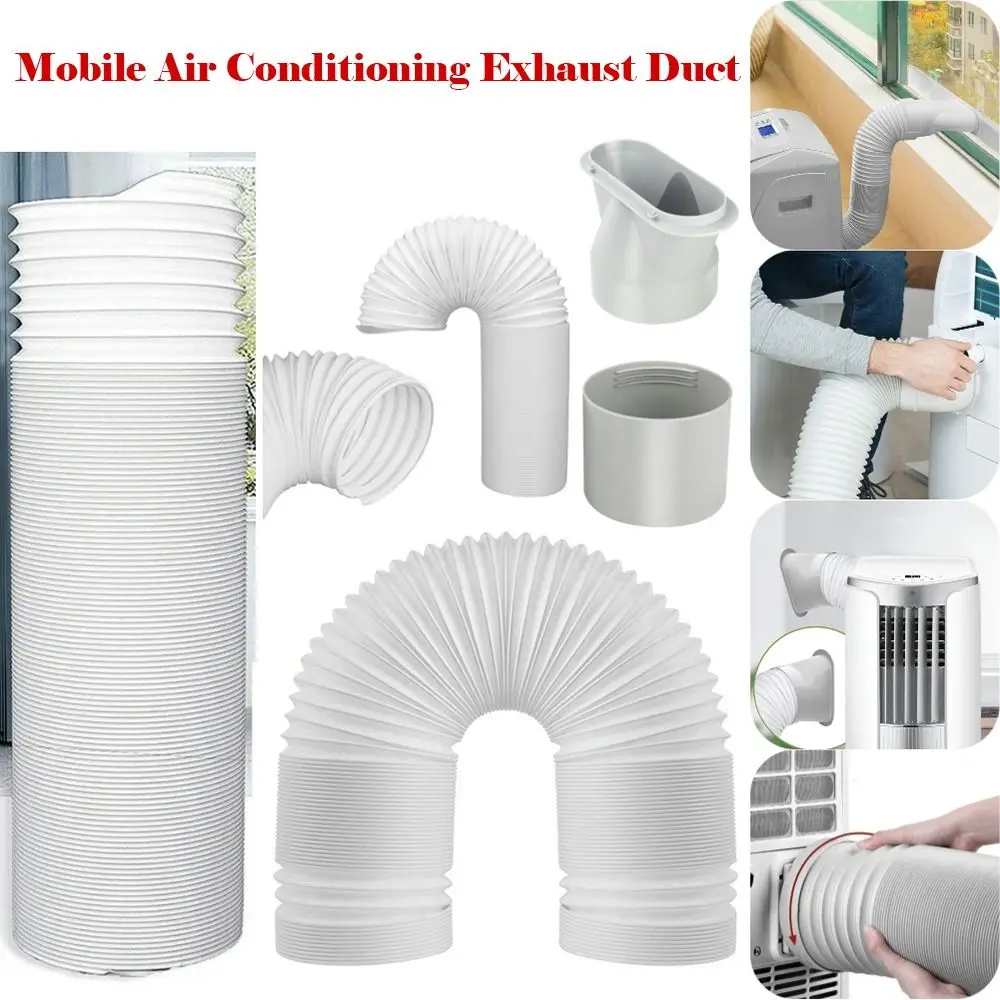 PP 130/150mm Duct Extension Pipe Universal Extension Vent Hose for Mobile Air Conditioning Flexible Durable