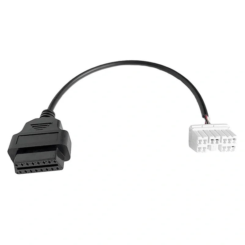 OBD2-Kabel für Tesla Model X 12-poliger Stecker, OBD-Diagnoseadapter für Tesla Model S 12-poliges auf 16-poliges OBDII-Diagnosetool