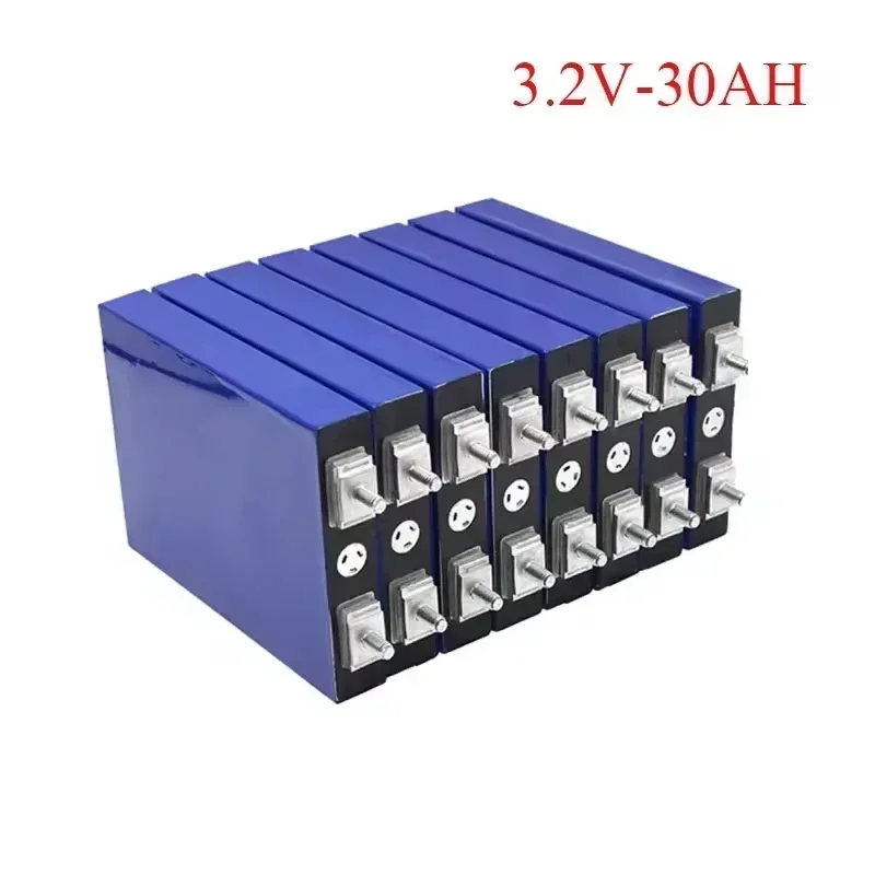 3.2V 30Ah LiFePO4 Battery Lithium Iron Phosphate Suitable for DIY12V24V36V48V Motorcycle Electric Vehicle Solar UPS Power Supply