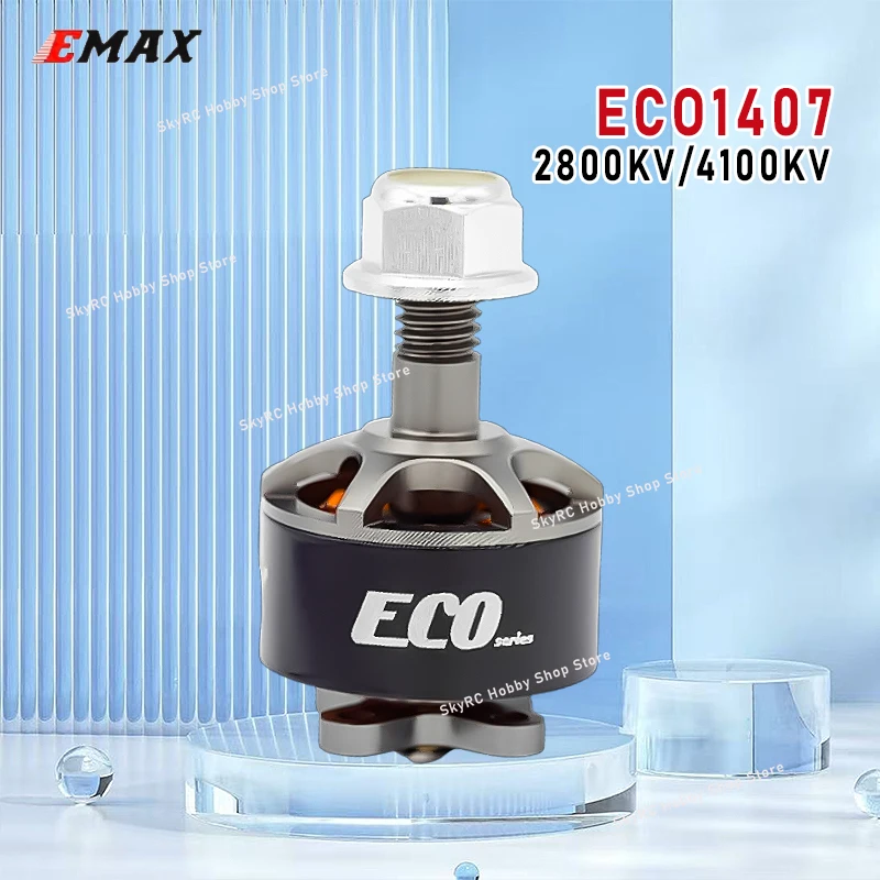 EMAX ECO1407 FPV Brushless Motor, 2800KV/4100KV, 2-4S, 13.7g Micro Motor for FPV Racing Drone, Quadcopter & RC Models