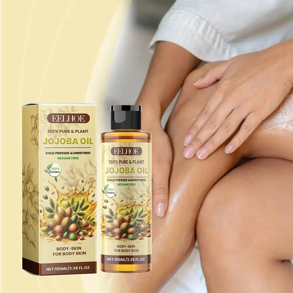 100Ml Natuurlijke Biologische Jojoba Olie Massage Gezicht En Lichaam Hydraterende Product Hydraterende Ontspannende Huidverzorging Wholesa Controle Olie C3p7