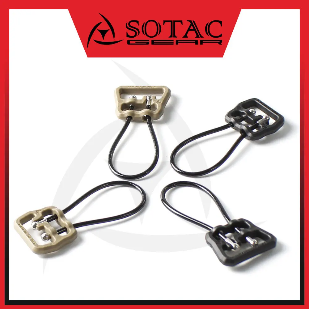 SOTAC-GEAR Tactical Universal Wire Loop Sling Swivel Mount Hooks Connection Quick Release Buckle 1