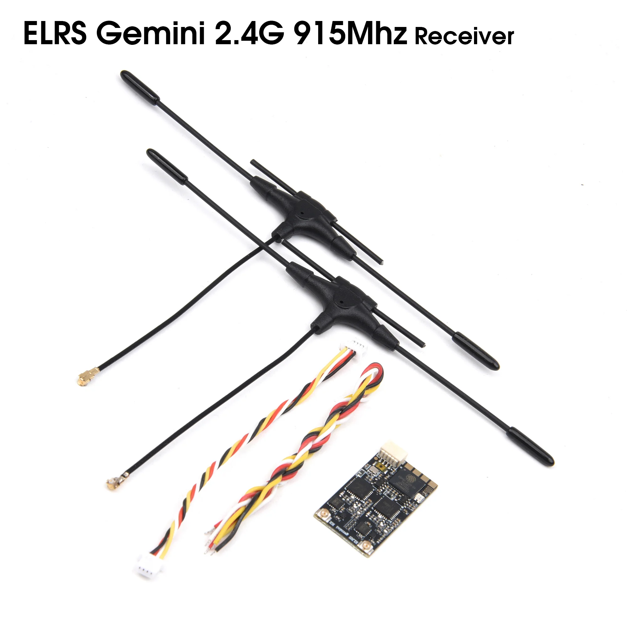 

ELRS Gemini 2.4G 915Mhz Receiver Dual Antenna IPEX1 RX for FPV Freestyle RC Racing Long Range Drone Parts