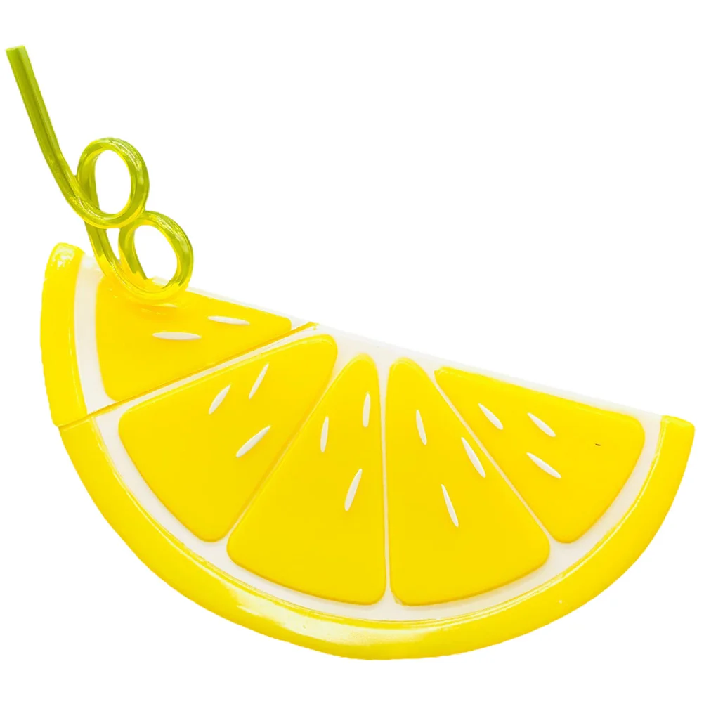 

Lemon Fruit Shaped Beverage Cup Decorative Plastic Cup for Pool Hawaiian Luau Party Drinkware Plastic Drinking Cups