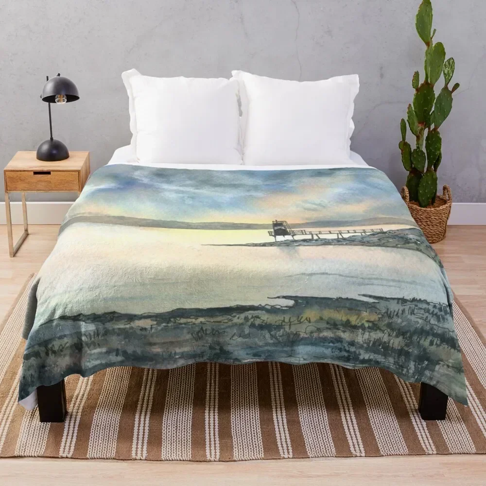 

Battery Point Portishead 2 Throw Blanket Cozy Napping Blanket Gift for Mom Dad