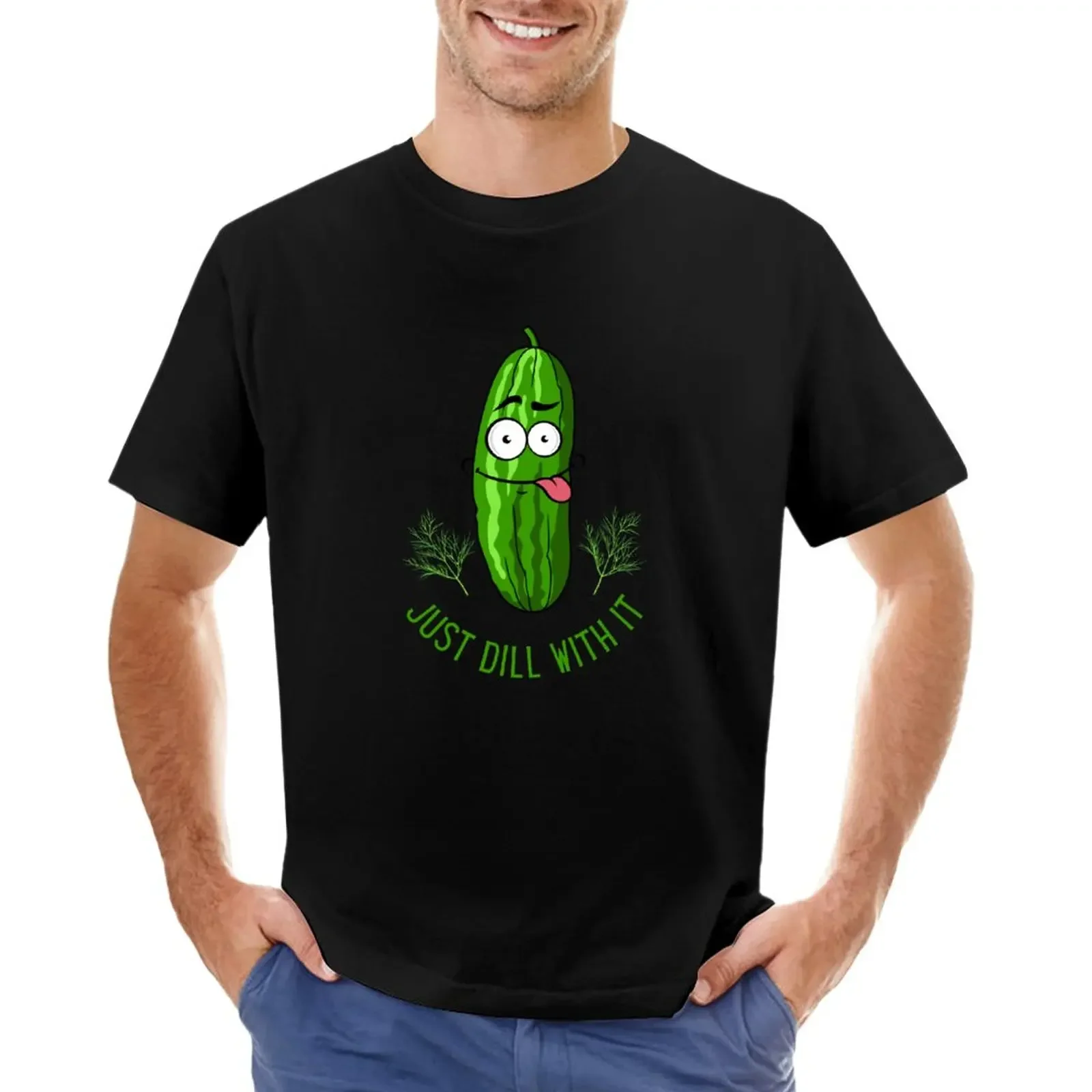 Just Dill With It, Just deal with it, Funny Pickle Dill, Willow Days T-Shirt tees t shirt men