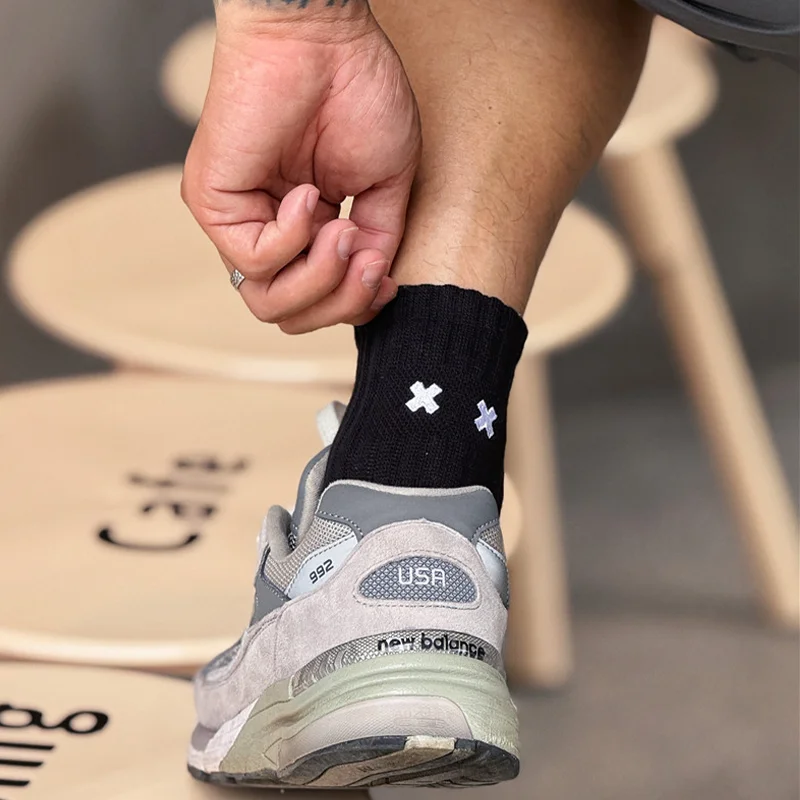 Lässige Socken, Söckchen, Herren-Baumwollsocken, modische, atmungsaktive, bequeme Socken – Detail 10
