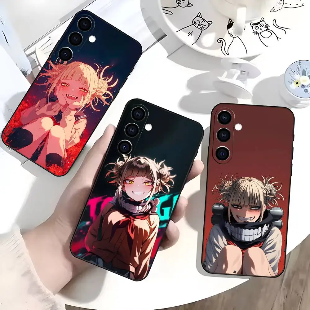 

Anime H-Himiko T-Toga Phone Case For Samsung Galaxy A73,A72,A71,A70,A53,A52,A51,Others Soft Black Cover