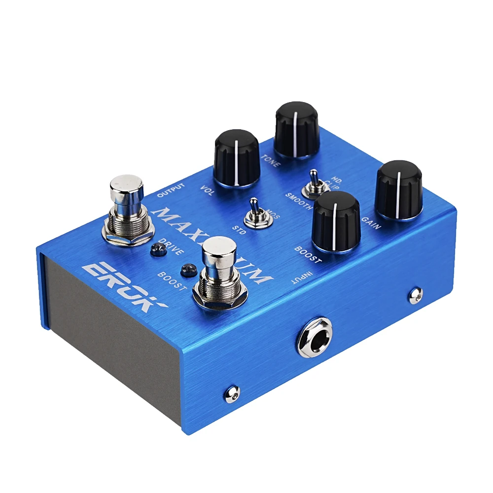 EROK Maximum Effect Pedal Overdrive Effect Pedal Boost Overdrive Electric Guitar Effects Pedal Clean Tone without Compression Pa