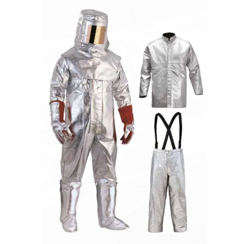 High Temperature Insulating Material Aluminum Protective Film Heat insulation Fireproof Suit Fire-fighting suit