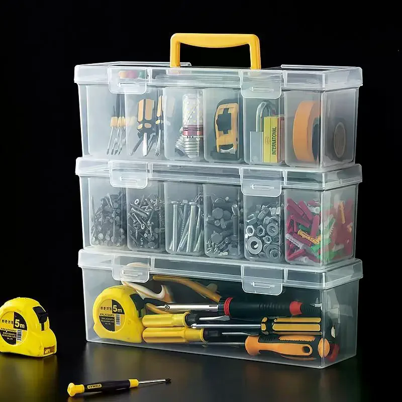 Electronics Repair Garage - Boîte de rangement transparente pour pièces