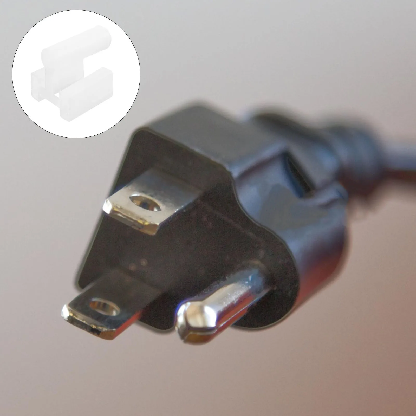 100 قطعة أغطية المكونات المخرج البلاستيكية 3-الشق سلامة الطفل مقبس كهربائي حامي الطفل برهان استبدال قبعات #2