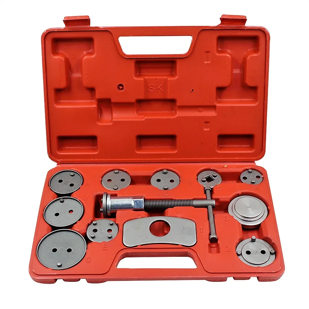 12 Pcs/Set Auto Car Brake Disc Caliper Wind Back Tool Kit Precision Brake Piston Pump Pad Repair Tools