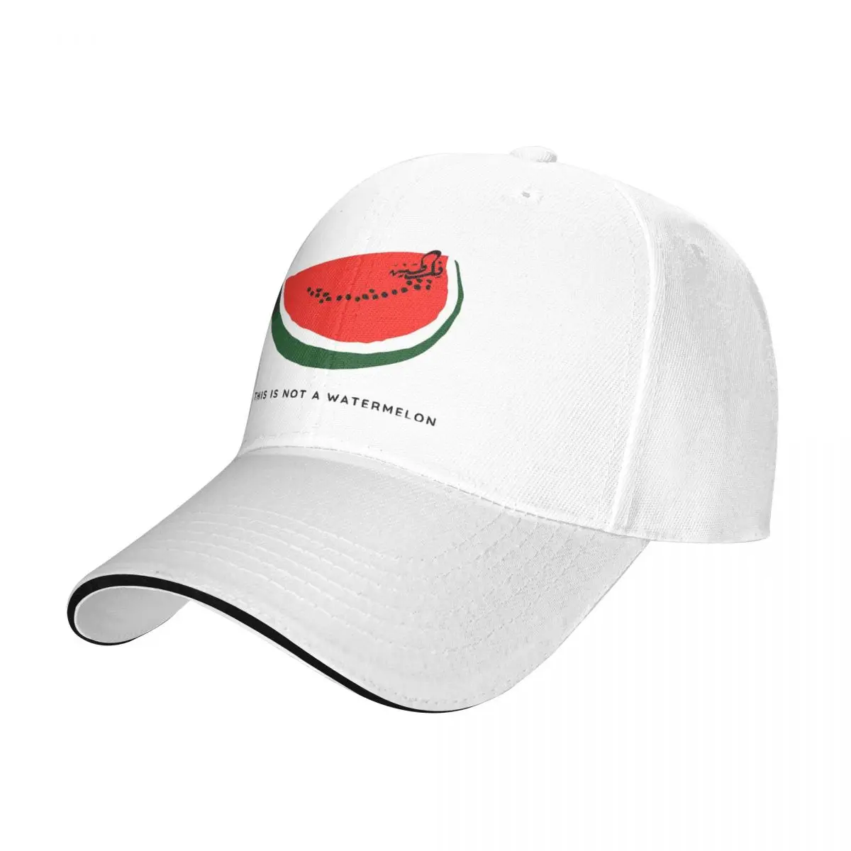 This Is Not A Watermelon Golf Hat Unisex Style Sun Cap Parody Magritte Watermelon Outdoor All Seasons Travel Gift Hats Cap