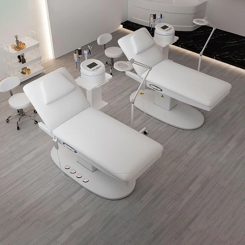 &Multifunction Electric Massage Bed Adjustment Design Profesional Modern Beauty Bed Elegant Simple Table Esthéticienne Furniture