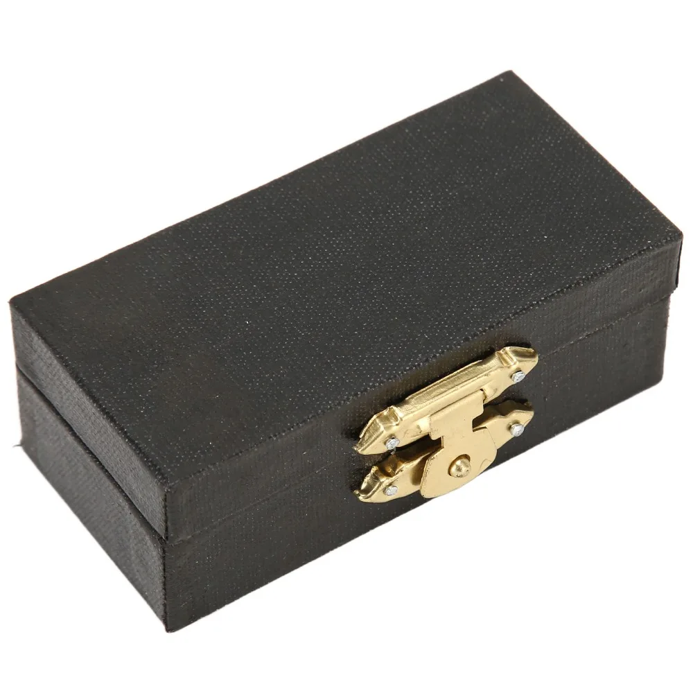 2pcs Metal Miniature Basson Model Gold High Simulation Mini Basson Replica Red Velvet Lined Case Mini Musical Instrument Model