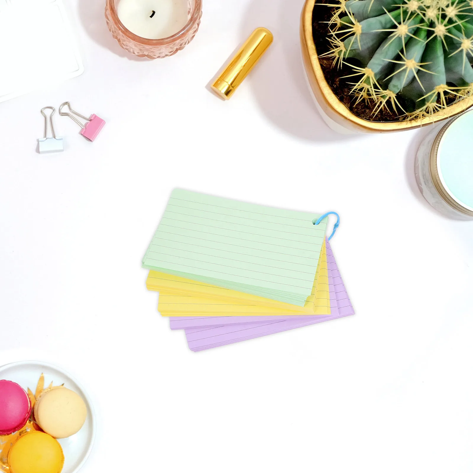 

Word Book Notecards with for Studying Colored Flash Blank Flashcards Rings