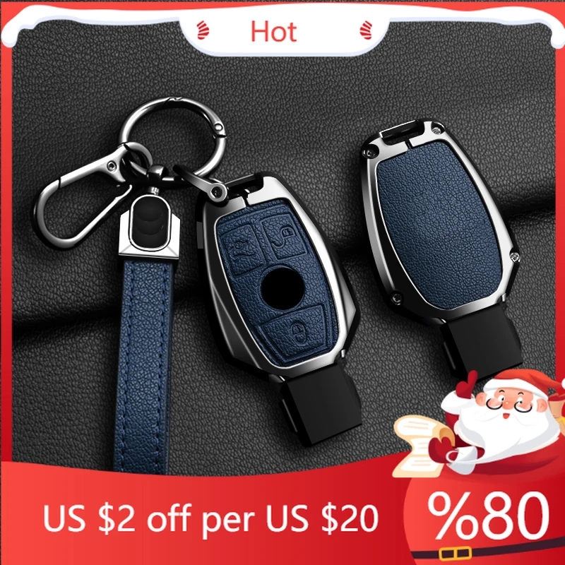 

Hot Zinc Alloy 2/3 Buttons For Mercedes Benz A B G R Class GLA GLK W176 W204 W251 W463 Car Remote Key Case Cov Interior Stickers