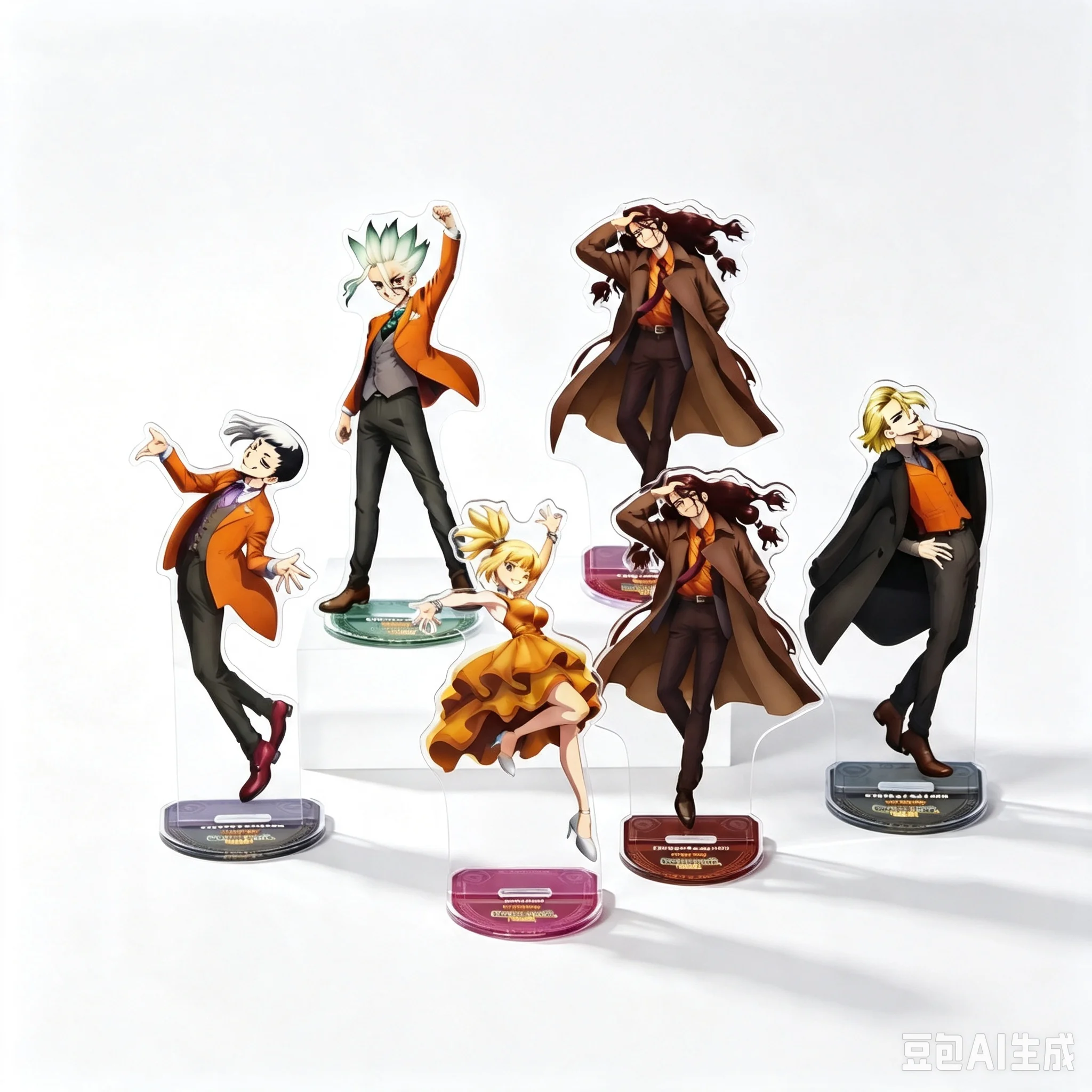 2026 New Dr.STONE Acrylic Stand Keychain Senku Gen Kohaku Tsukasa Xeno Stanley Full Set Series Cute Character Figure