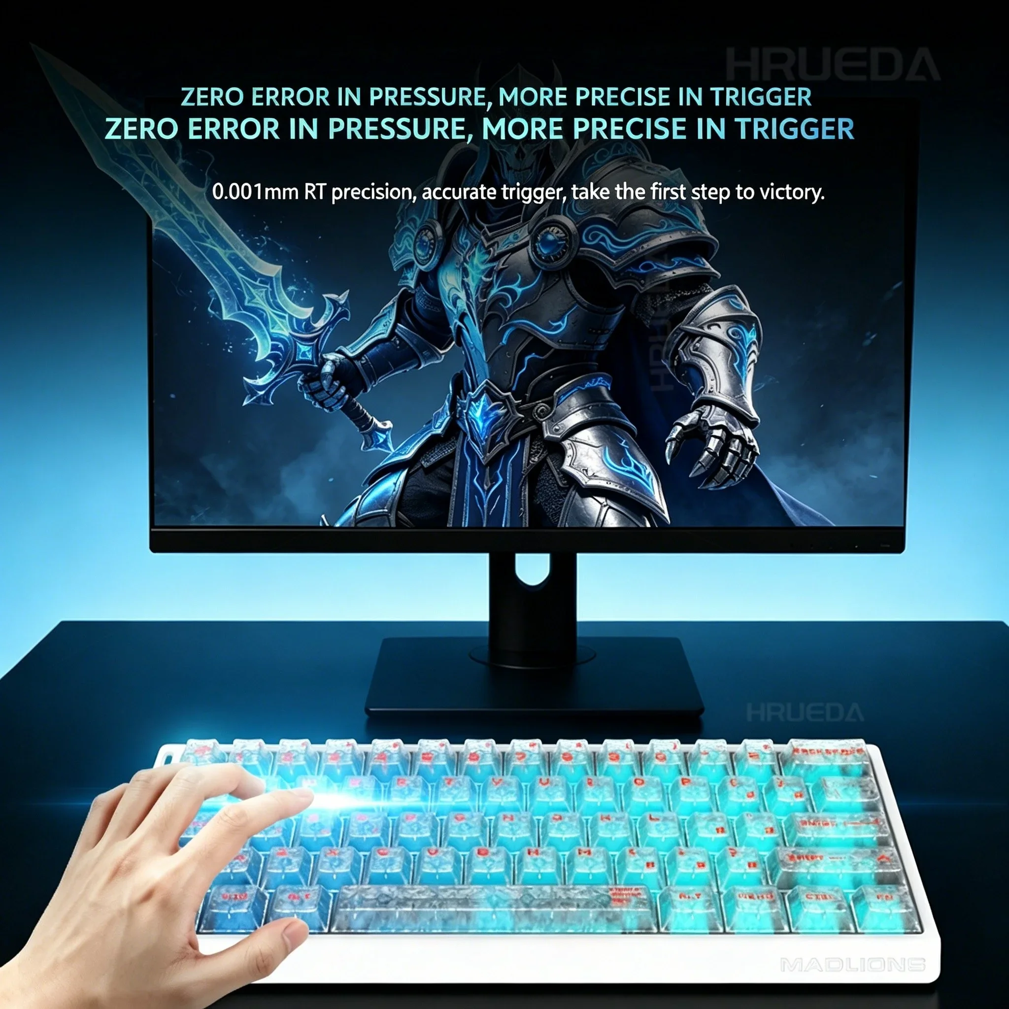 Madlions MAD60 V2 MAD68 V2 Magnetic Switch Gaming Keyboard 8K Polling Rate 0.001mm RT 68 Keys RGB Wired Low Latency 0.125ms Game