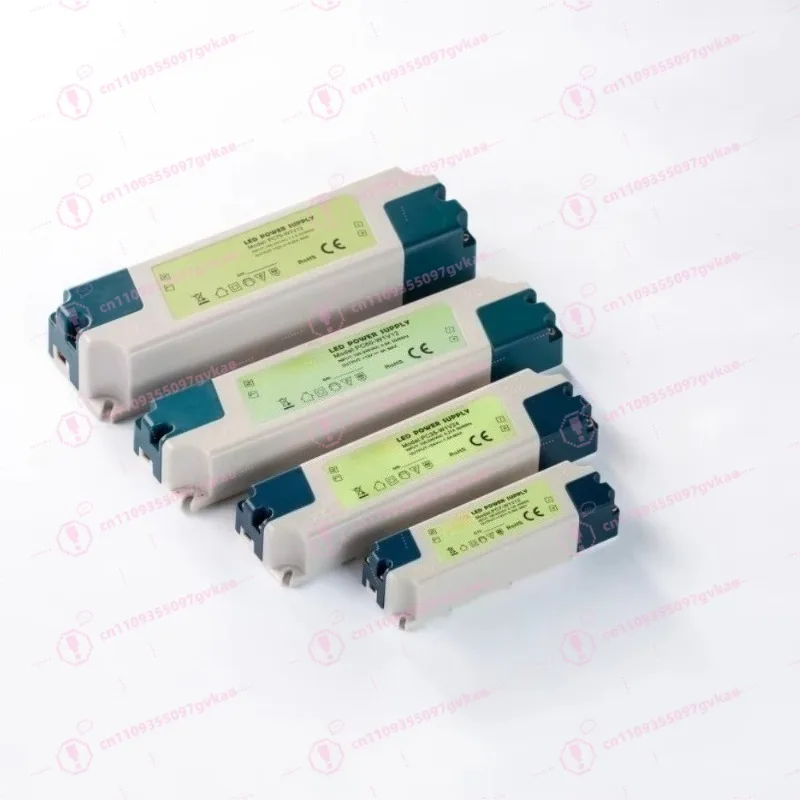 

60 Вт, 12 В/24 В, умное зеркало, светодиодный драйвер, пластиковый пыле- и водонепроницаемый одиночный источник питания переменного и постоянного тока для гибких полосовых светильников RGB