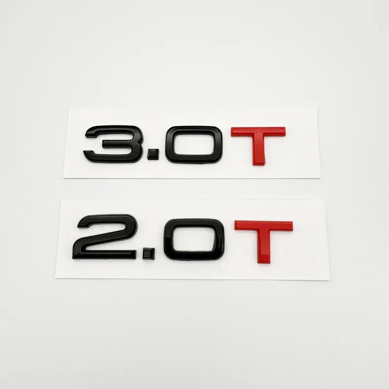 

Car 3D ABS 1.8T 2.0T 3.0T Trunk Letters Logo For A1 A3 A4 A5 A6 A7 A8 Q2 Q3 Q5 Q7 Displacement Badge Emblem Decals Sticker