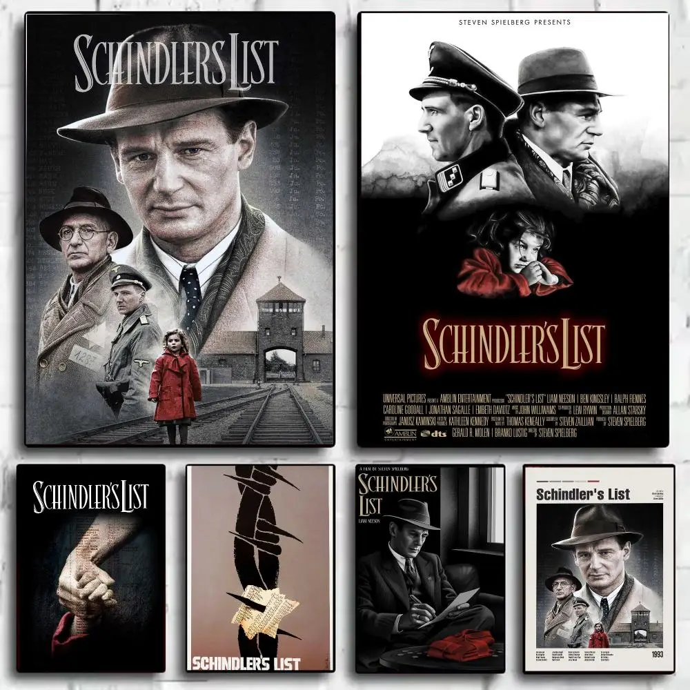 Classic Film S-Schindlers List Poster Modern Minimalist Wall Art Prints for Bedroom Living Room Room Decor Aesthetic Gift