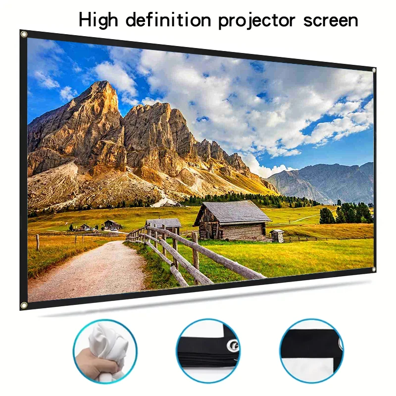 

Durable, portable, and easy to clean movie projection screen, high-definition screen for indoor and outdoor gatherings