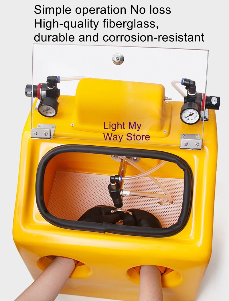 

Manual water sand blasting machine gold and silver jewelry processing polishing grinding ancient treatment equipment