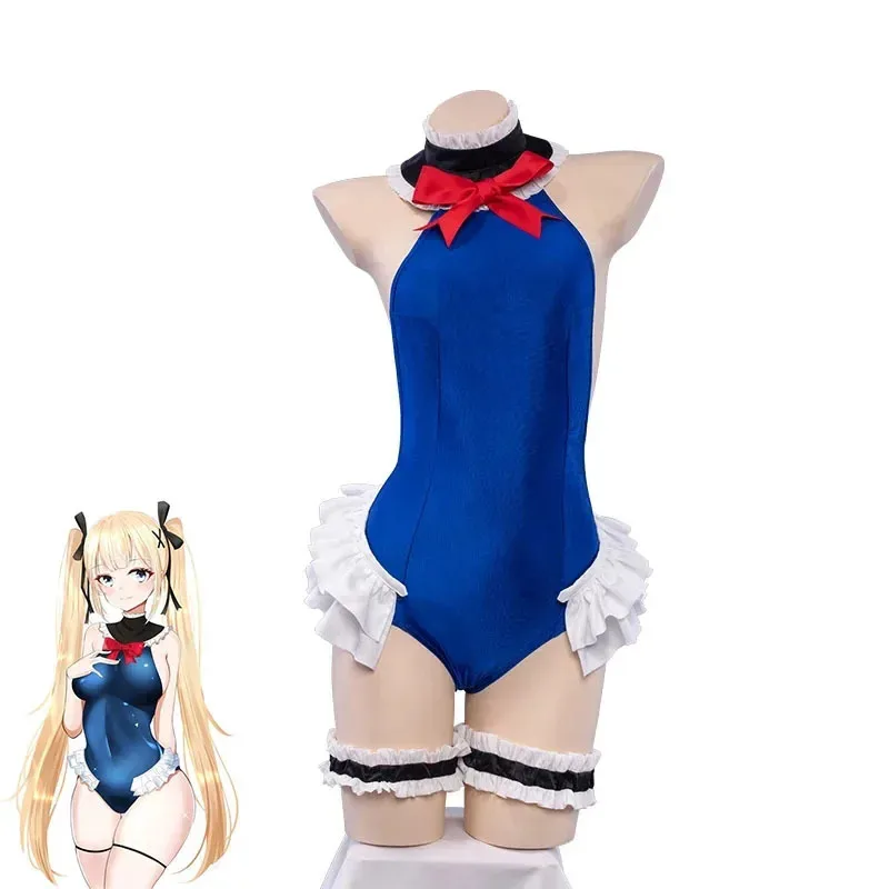 

Anime Game Azur Lane Cos Marie Rose Swimsuit Cosplay Costume Fashion Swimming Party Role Collection Blue Bikini W8;c'4,t;6.j'2;