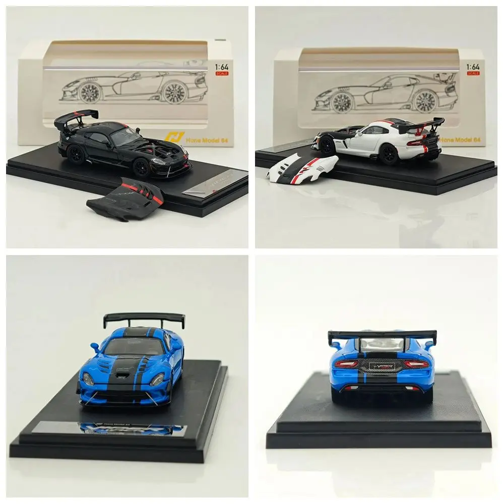 Modelo Hone escala 1/64 Viper ACR, modelo deportivo de carreras, coche de Metal fundido a presión, colección limitada en miniatura, modelos de vehículos de juguete